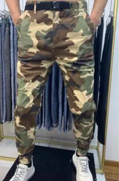 メンズ　迷彩 カーゴパンツ　size L