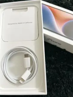 純正iPhone14 青　箱　 付属品　USB-C Lightningケーブル