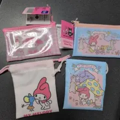 マイメロディ・クロミ ミニポーチミニ巾着50周年