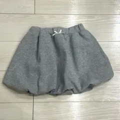 プティマイン　グレー バルーンスカート　130サイズ
