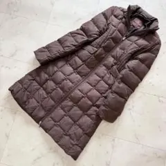 【高級ライン＆美品】MONCLER モンクレール ロング ダウン 茶タグ