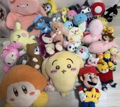 大量　ぬいぐるみ　巨大ちいかわ　一番くじマリオ　サンリオ　ポケモン　カービー