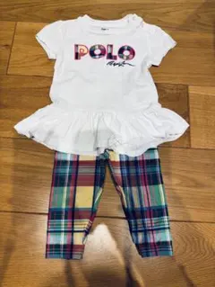 Polo Ralph Lauren フリル付きトップスとレギンスセット