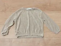 ZARA kids ベロア調プリーツトップス 98cm