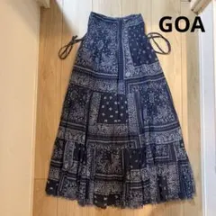 レア‼️GOA ゴア　レトロ柄　ロングスカート　綿100%のサムネイル