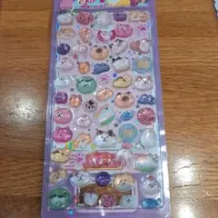 かわいい動物シールセット　プクプクシール　3D