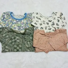 ベビー 長袖シャツ 4枚セット まとめ売り　秋冬