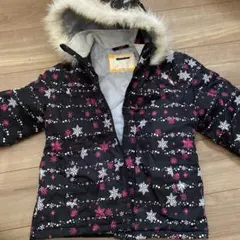 子供用スキーウェアセット（黒とピンク）