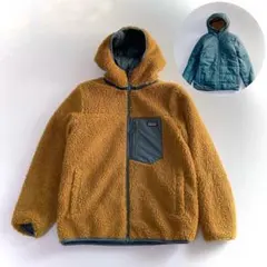 美品 パタゴニア リバーシブル ボアジャケット ブルゾン 洗える XL 14