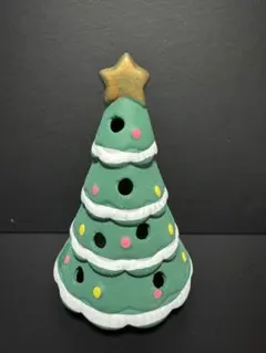 クリスマス☆ ツリー型キャンドルホルダー