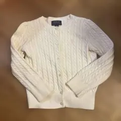 Polo Ralph Lauren カーディガン 4/4T アイボリー　110