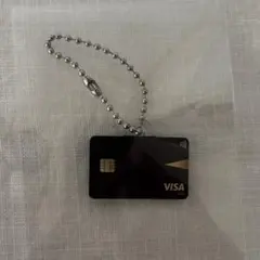 【お値下げ中】VISA クレジットカード型キーホルダー ゴールド
