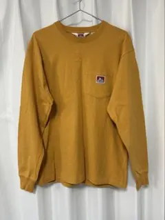 新品 BEN DAVIS マスタード 長袖カットソー M