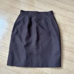ブラウン ラップタイトスカート