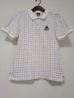le coq sportif ポロシャツ ホワイト チェック