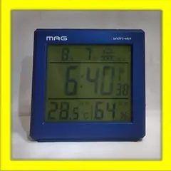 (中古品) MAG synchro-wave 電波置時計 T-634