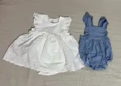 H&M ベビー ワンピース ロンパース 2点セット