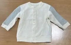 GU メッシュ　カーディガン　ホワイト　ブルー　サイズ70