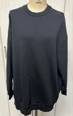ユニクロUNIQLO ドライスウエットクルーシャツX L、黒のサムネイル