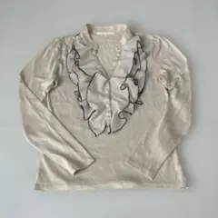【美品】アナイ ANAYI フリル　ブラウス 長袖 上品　Ｓ