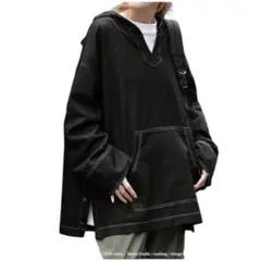 HUG.u 「 速攻 お洒落 。」 オーバーサイズ アウター デニムパーカー