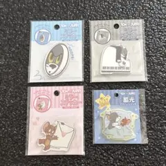 トムとジェリー ミラーステッカー 蓄光アクリルステッカー 4点セット