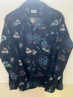 【美品】Schott ショット ハワイアンシャツ クラーケン 長袖 Mのサムネイル