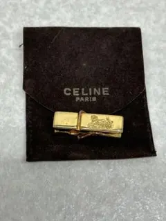 ヴィンテージ セリーヌ CELINE ブローチ マネークリップ 凱旋門 CELINE セリーヌブローチ クリップ 2点セット ヴィンテージ