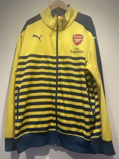 Puma Arsenal ジャージ イエロー/ネイビー ボーダー 海外Lサイズ