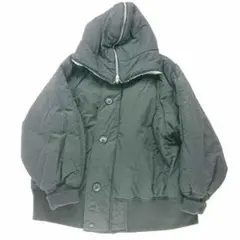 ? fork sy. FOjk1010 中綿フードジャケット ブラック系