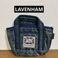 LAVENHAM キルティング ミニトートバッグ チェック柄のサムネイル