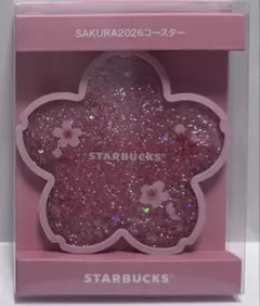 SAKURA2026コースターシャイニーピンク スタバ