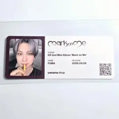 匿名配送 FUMA &TEAM Mark on Me グローバル フォトチケット