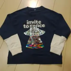 【送料無料】UFOが早変わり！長袖シャツ120cm♪