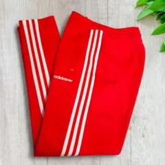 美品 アディダスオリジナルス ベッケンバウアートラックパンツ 赤 XL相当