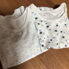 ◎ベビー80cm◎ 星柄 半袖 インナー Tシャツ ２枚セット