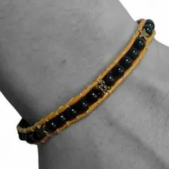 フラワークロス&スター ラップブレス