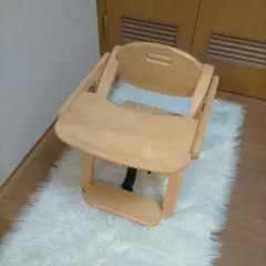 ❖【極美品/大人気！】大和屋 アーチ 木製ローチェアⅢ NA／テーブル付き