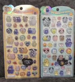 【正規品】mojojojo モジョジョジョ　うるちゅるポップシール 2枚セット