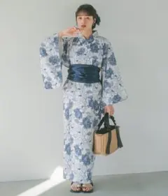 mahoさま ひまわり柄 浴衣 Mサイズ 帯・下駄・腰紐2本セット - メルカリ
