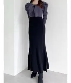 RESEXXY ボウタイマーメイドニットワンピース