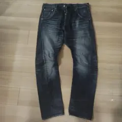 ダークブルー ストレートフィットデニム