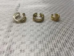 ゴールドイヤーカフ3点セット