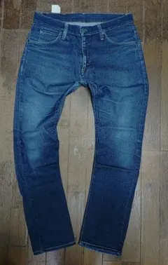 リーLee日本製テーパードデニムパンツw33/Lスキニーデニム中古品エドウィン