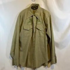 メンズ　シャツ　刺繍入り