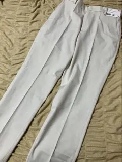 新品未使用★ユニクロスマートアンクルパンツオフホワイトベージュL長め丈