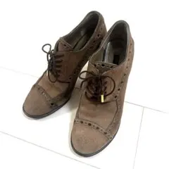 Louis Vuitton ブラウン スエード 靴37難あり