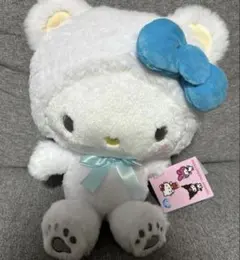 新品 サンリオキャラクターズ ホワイトベアドールBIGタイプ ハローキティ
