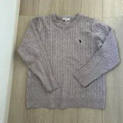 U.S. POLO ASSN. ケーブル編みセーター 4L