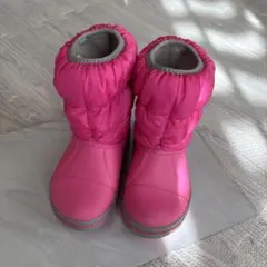 CROCS スノーブーツ　ピンク　C10（17.5㎝）